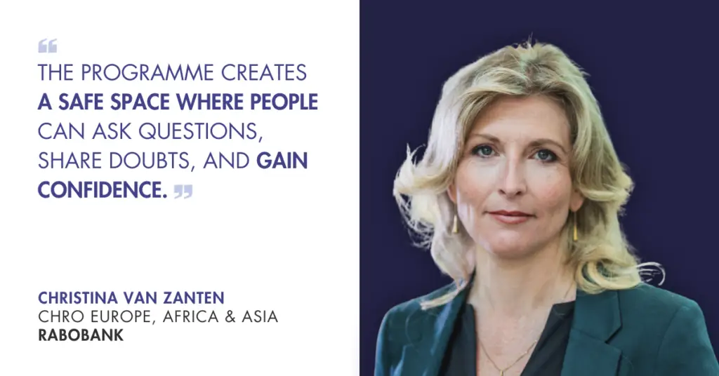 Christina van Zanten, CHRO Europe, Asia and Africa at Rabobank — interview on diverse leadership in practice